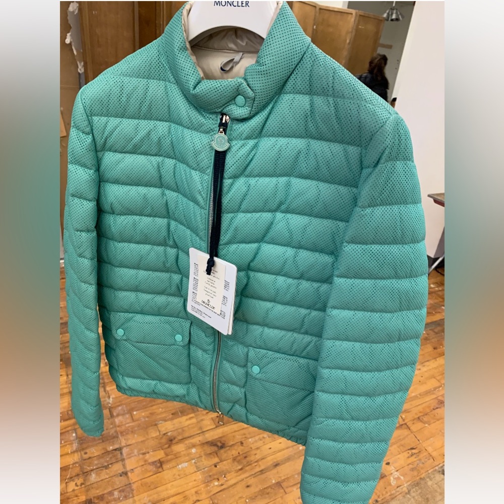 Moncler Perforated Leather Jacket (NWT)